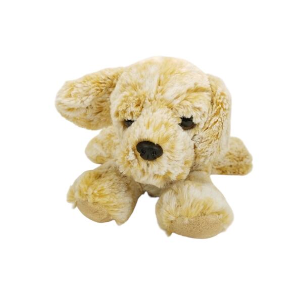 Aurora Beige Tan Frosted Dog Puppy Plush Stuffed Animal Toy 2019 Floppy - Picture 1 of 10